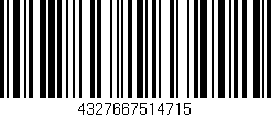 Código de barras (EAN, GTIN, SKU, ISBN): '4327667514715'