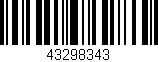 Código de barras (EAN, GTIN, SKU, ISBN): '43298343'