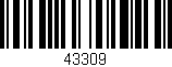 Código de barras (EAN, GTIN, SKU, ISBN): '43309'