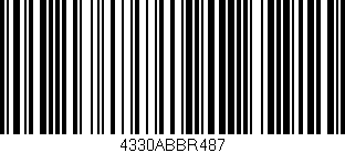 Código de barras (EAN, GTIN, SKU, ISBN): '4330ABBR487'