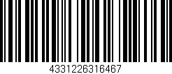 Código de barras (EAN, GTIN, SKU, ISBN): '4331226316467'