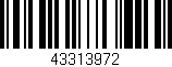 Código de barras (EAN, GTIN, SKU, ISBN): '43313972'