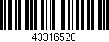 Código de barras (EAN, GTIN, SKU, ISBN): '43316528'