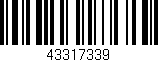 Código de barras (EAN, GTIN, SKU, ISBN): '43317339'