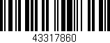 Código de barras (EAN, GTIN, SKU, ISBN): '43317860'