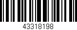Código de barras (EAN, GTIN, SKU, ISBN): '43318198'