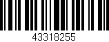 Código de barras (EAN, GTIN, SKU, ISBN): '43318255'