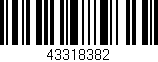 Código de barras (EAN, GTIN, SKU, ISBN): '43318382'