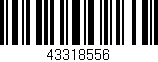 Código de barras (EAN, GTIN, SKU, ISBN): '43318556'