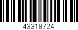 Código de barras (EAN, GTIN, SKU, ISBN): '43318724'
