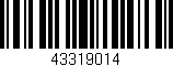 Código de barras (EAN, GTIN, SKU, ISBN): '43319014'