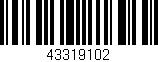 Código de barras (EAN, GTIN, SKU, ISBN): '43319102'