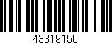 Código de barras (EAN, GTIN, SKU, ISBN): '43319150'