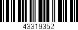 Código de barras (EAN, GTIN, SKU, ISBN): '43319352'