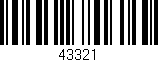 Código de barras (EAN, GTIN, SKU, ISBN): '43321'