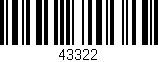 Código de barras (EAN, GTIN, SKU, ISBN): '43322'