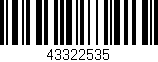 Código de barras (EAN, GTIN, SKU, ISBN): '43322535'