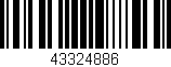 Código de barras (EAN, GTIN, SKU, ISBN): '43324886'