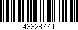 Código de barras (EAN, GTIN, SKU, ISBN): '43328779'