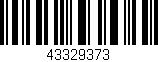Código de barras (EAN, GTIN, SKU, ISBN): '43329373'