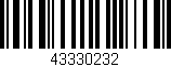 Código de barras (EAN, GTIN, SKU, ISBN): '43330232'