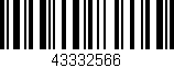 Código de barras (EAN, GTIN, SKU, ISBN): '43332566'