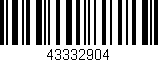 Código de barras (EAN, GTIN, SKU, ISBN): '43332904'