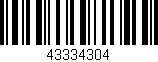Código de barras (EAN, GTIN, SKU, ISBN): '43334304'