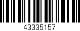 Código de barras (EAN, GTIN, SKU, ISBN): '43335157'