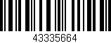 Código de barras (EAN, GTIN, SKU, ISBN): '43335664'