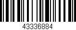 Código de barras (EAN, GTIN, SKU, ISBN): '43336884'