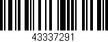 Código de barras (EAN, GTIN, SKU, ISBN): '43337291'