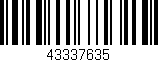 Código de barras (EAN, GTIN, SKU, ISBN): '43337635'