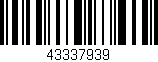 Código de barras (EAN, GTIN, SKU, ISBN): '43337939'