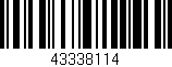 Código de barras (EAN, GTIN, SKU, ISBN): '43338114'