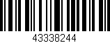 Código de barras (EAN, GTIN, SKU, ISBN): '43338244'
