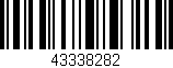 Código de barras (EAN, GTIN, SKU, ISBN): '43338282'