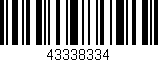 Código de barras (EAN, GTIN, SKU, ISBN): '43338334'