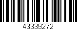 Código de barras (EAN, GTIN, SKU, ISBN): '43339272'