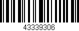 Código de barras (EAN, GTIN, SKU, ISBN): '43339306'