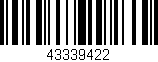 Código de barras (EAN, GTIN, SKU, ISBN): '43339422'