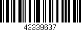 Código de barras (EAN, GTIN, SKU, ISBN): '43339637'