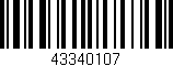 Código de barras (EAN, GTIN, SKU, ISBN): '43340107'