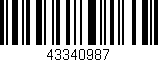 Código de barras (EAN, GTIN, SKU, ISBN): '43340987'