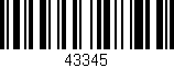 Código de barras (EAN, GTIN, SKU, ISBN): '43345'