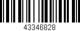 Código de barras (EAN, GTIN, SKU, ISBN): '43346828'