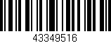 Código de barras (EAN, GTIN, SKU, ISBN): '43349516'