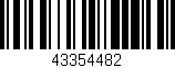Código de barras (EAN, GTIN, SKU, ISBN): '43354482'