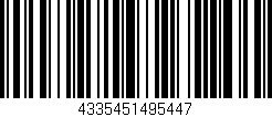 Código de barras (EAN, GTIN, SKU, ISBN): '4335451495447'