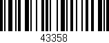 Código de barras (EAN, GTIN, SKU, ISBN): '43358'
